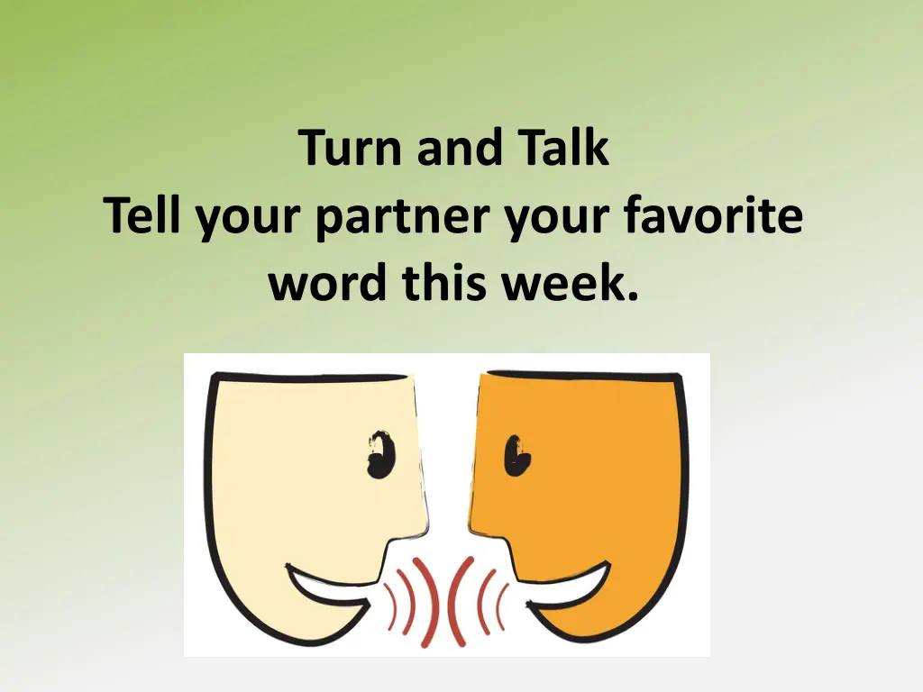 turn and talk