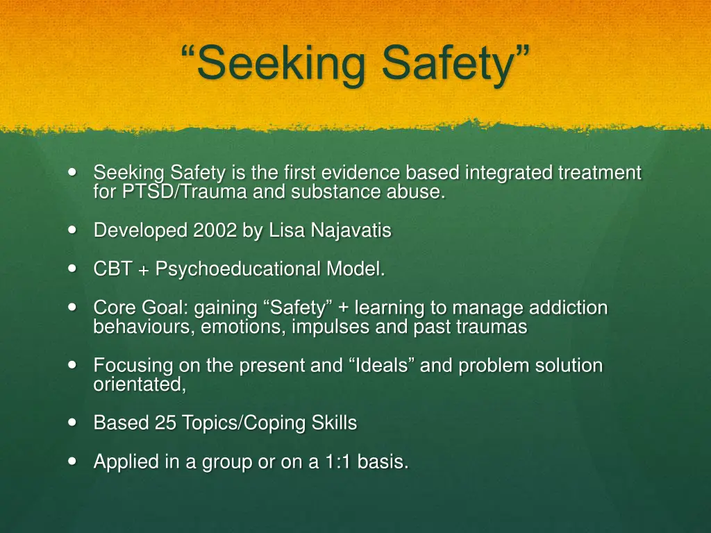 seeking safety