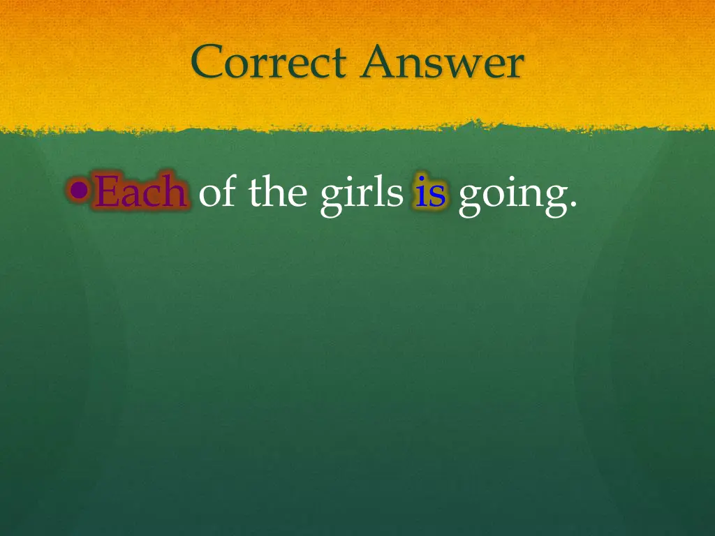 correct answer