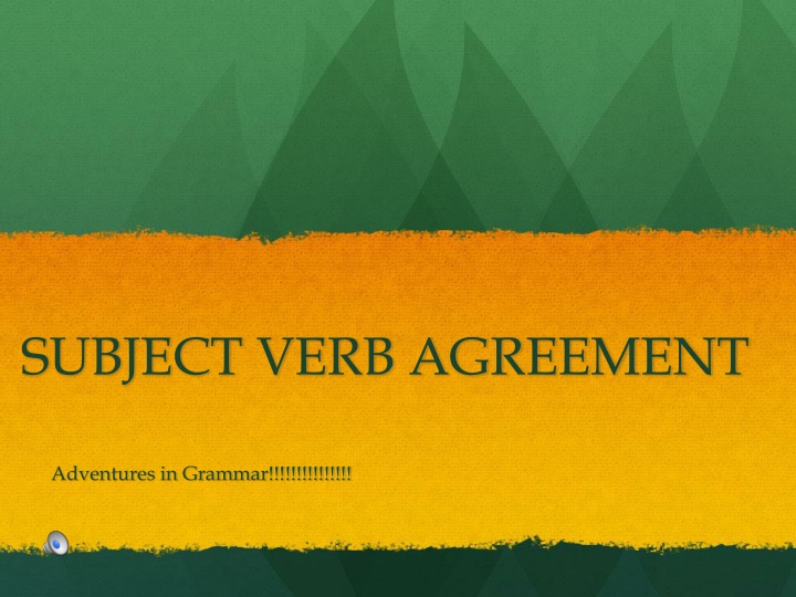 subject verb agreement