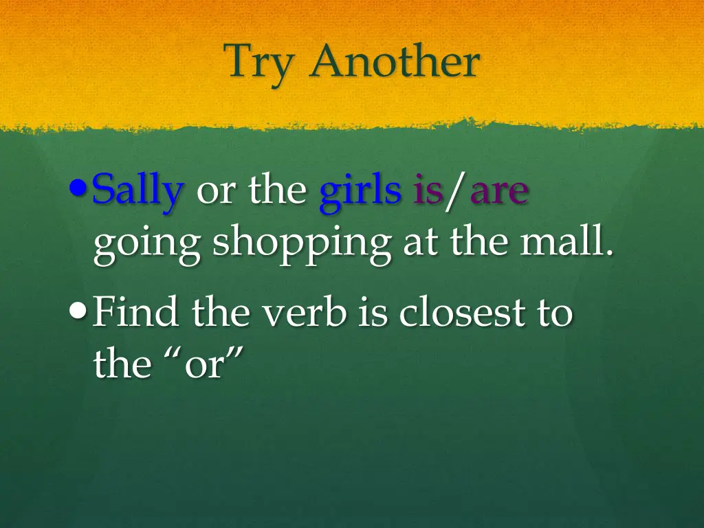 try another