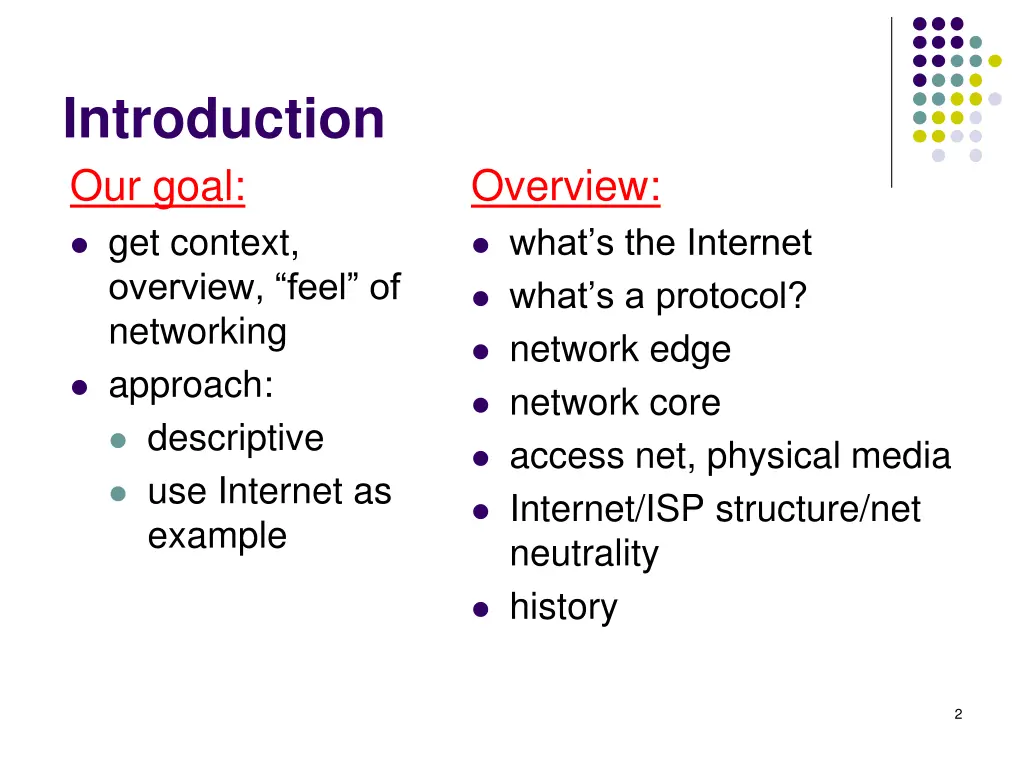 introduction our goal get context overview feel