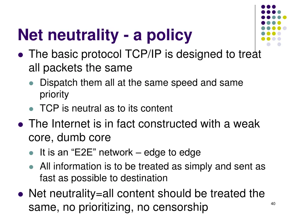 net neutrality a policy the basic protocol