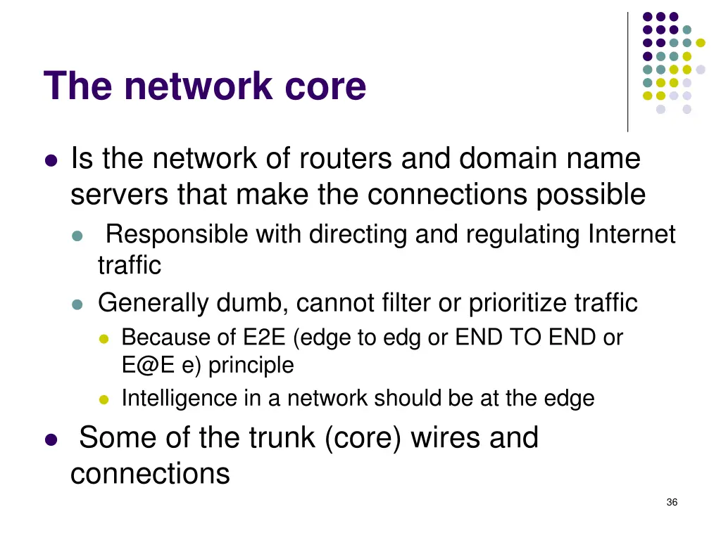 the network core