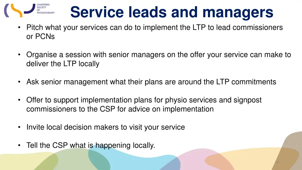 service leads and managers pitch what your
