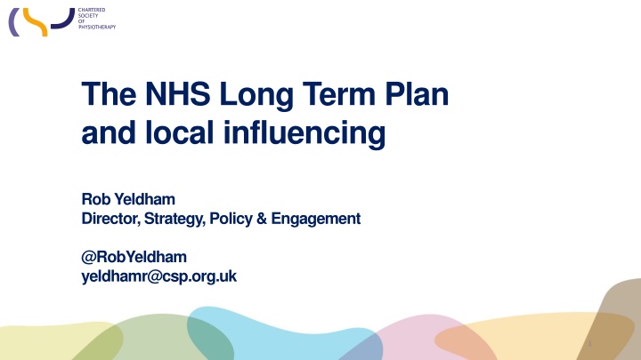 the nhs long term plan and local influencing