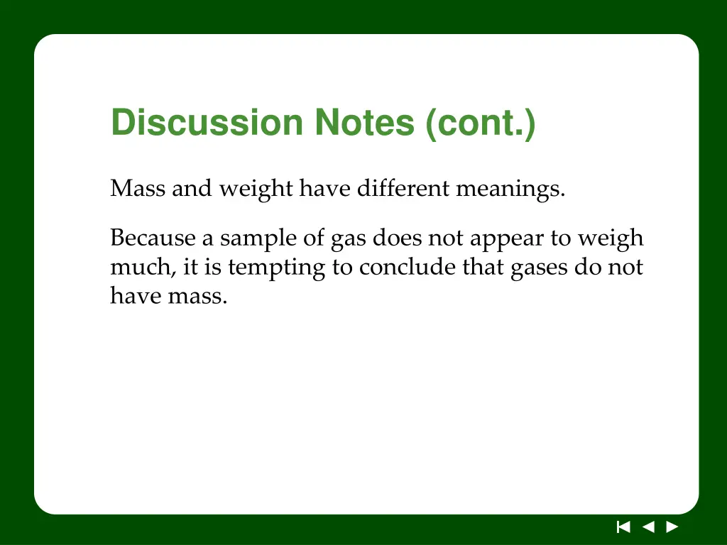 discussion notes cont