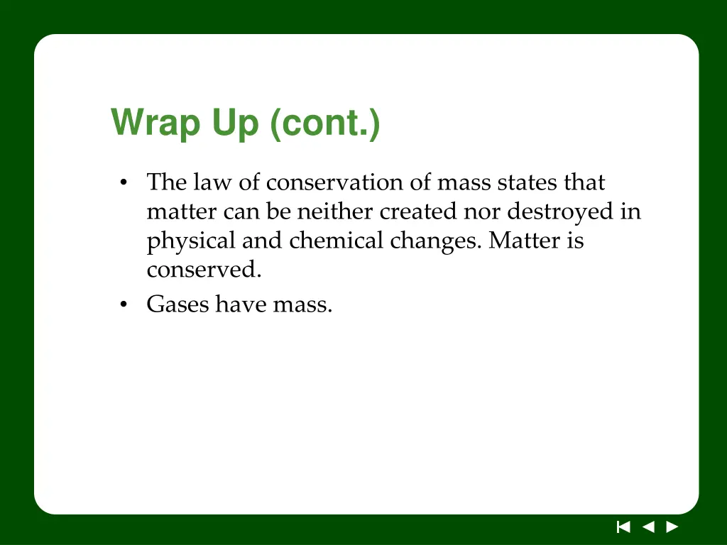 wrap up cont