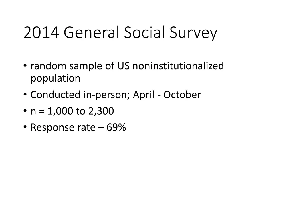 2014 general social survey