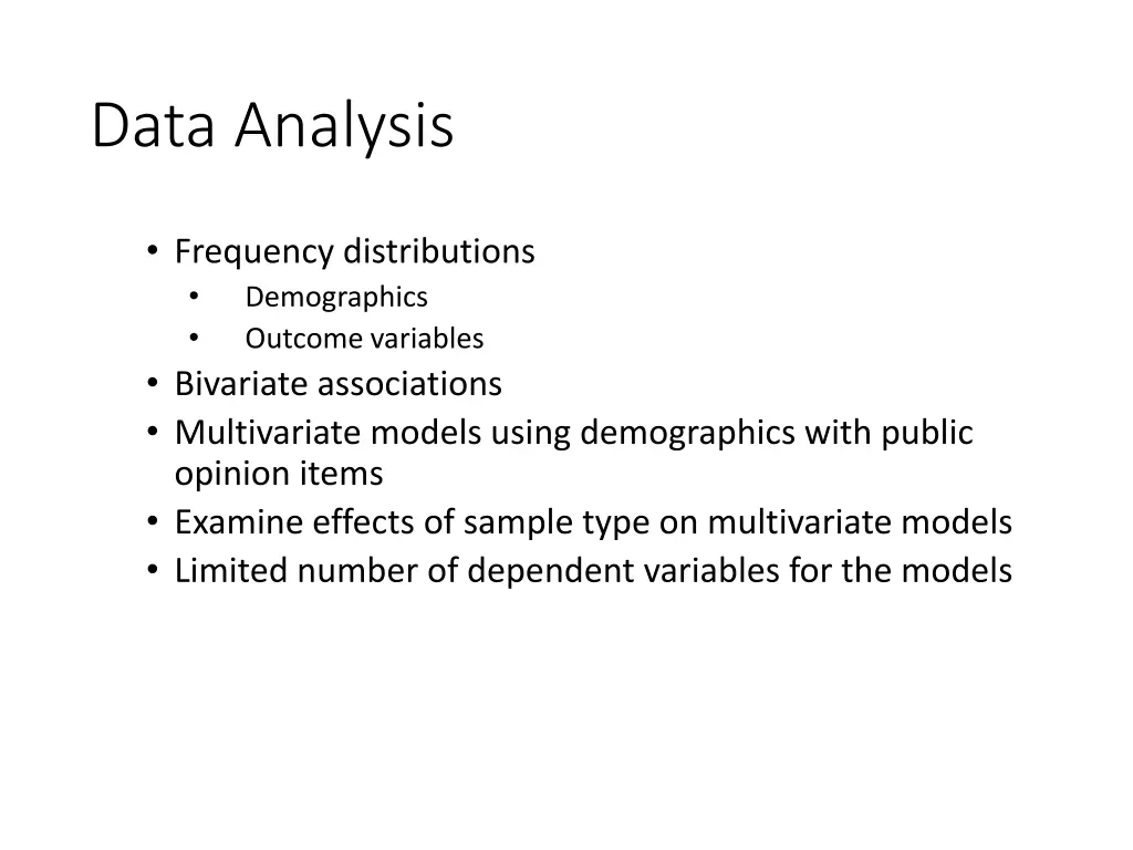data analysis