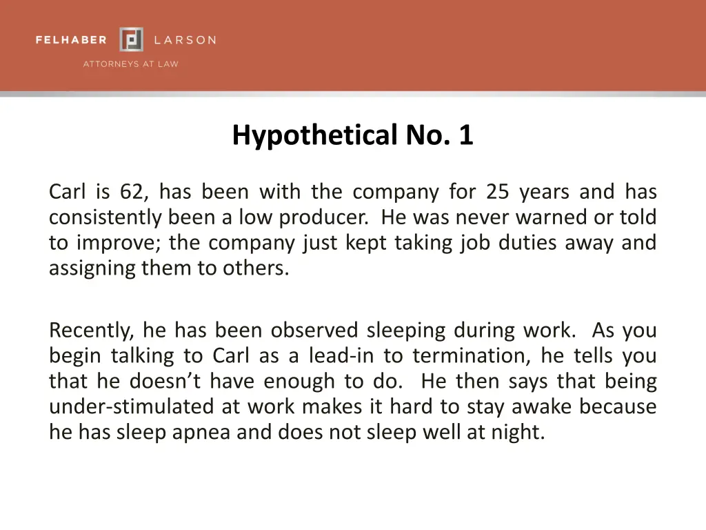 hypothetical no 1