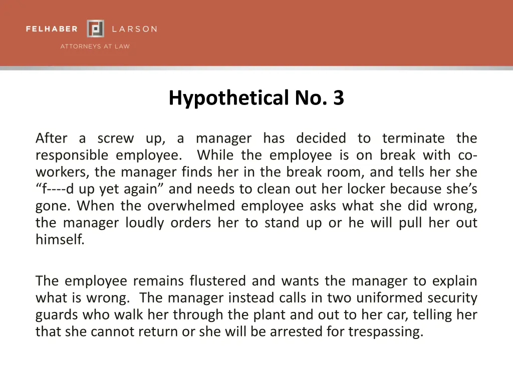 hypothetical no 3