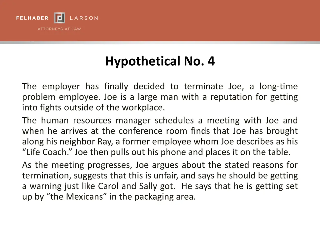 hypothetical no 4