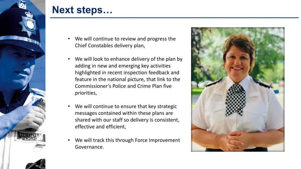 next steps