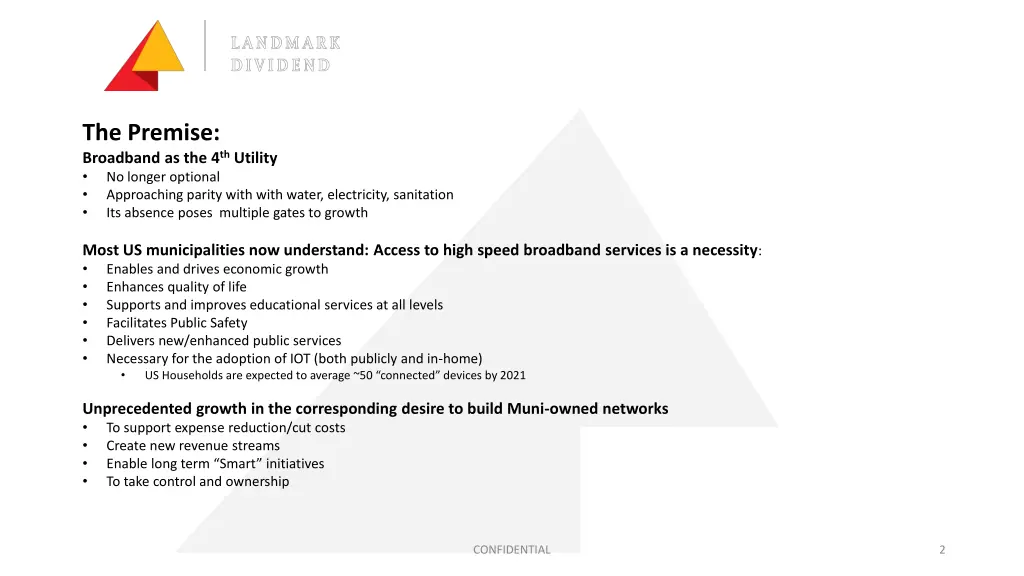 the premise broadband as the 4 th utility