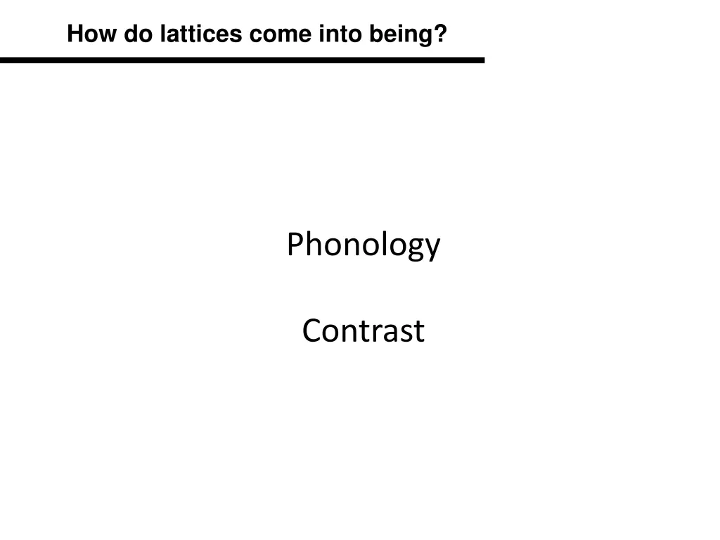 how do lattices come into being 2