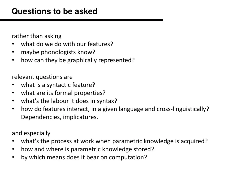 questions to be asked 1