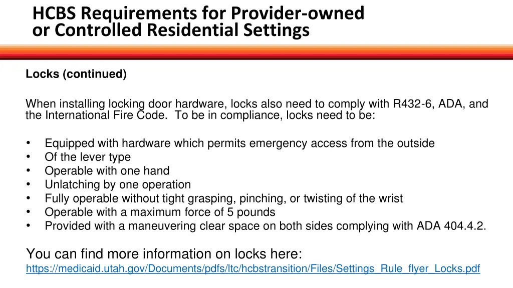 hcbs requirements for provider owned 4