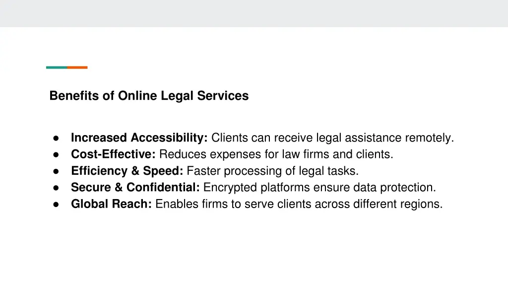 benefits of online legal services