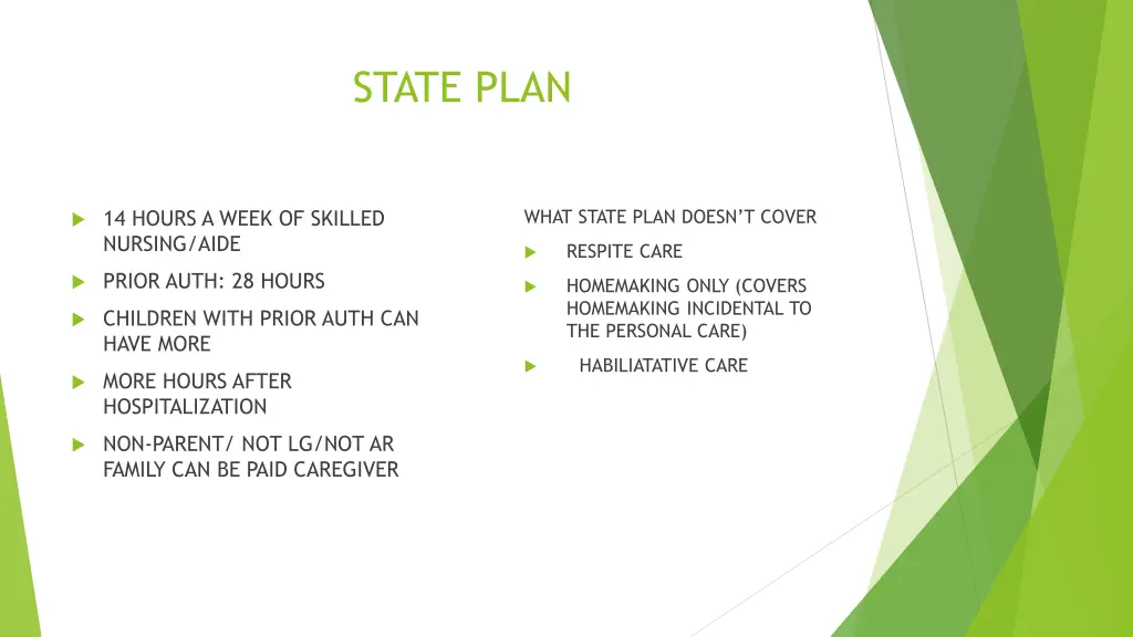 state plan