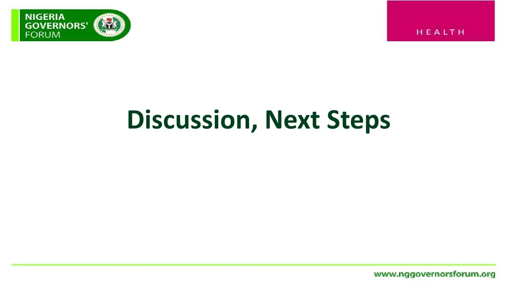 discussion next steps