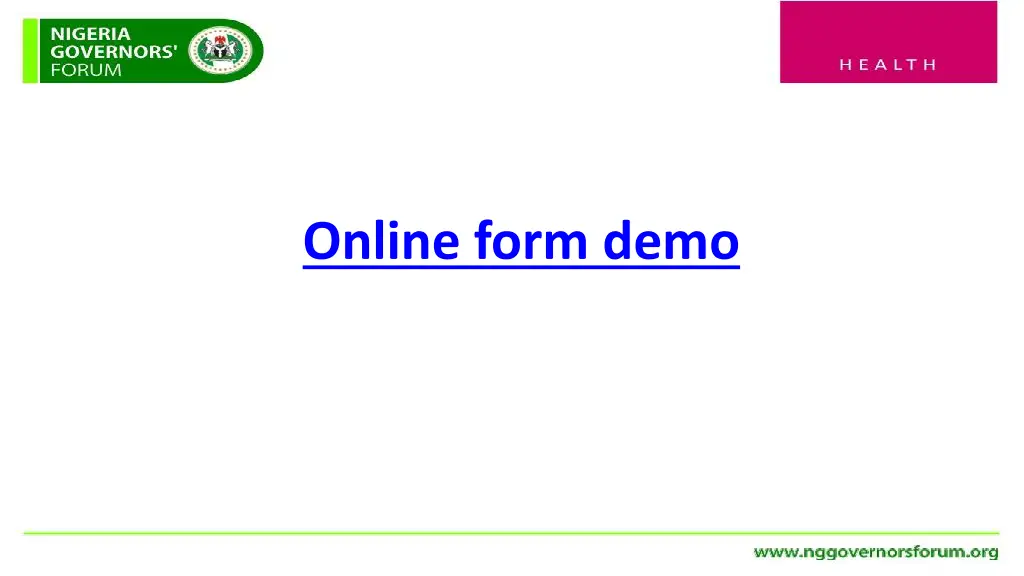 online form demo