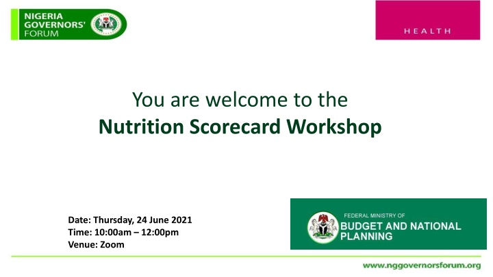 you are welcome to the nutrition scorecard