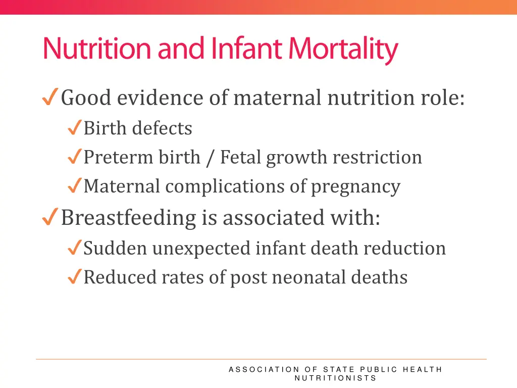 good evidence of maternal nutrition role birth