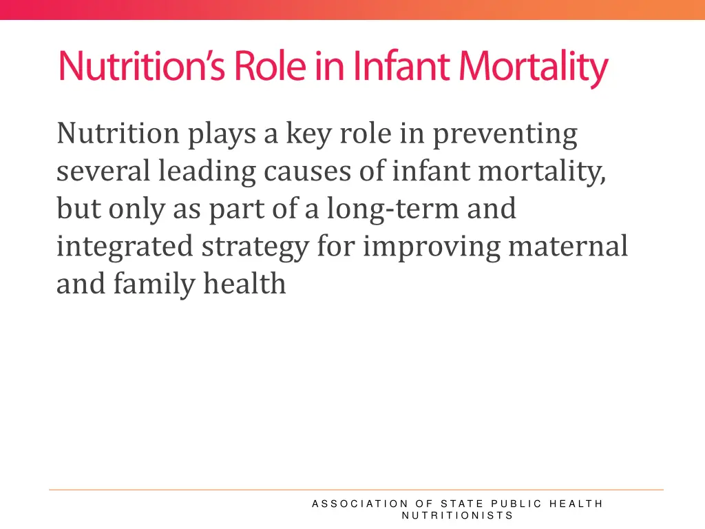 nutrition plays a key role in preventing several