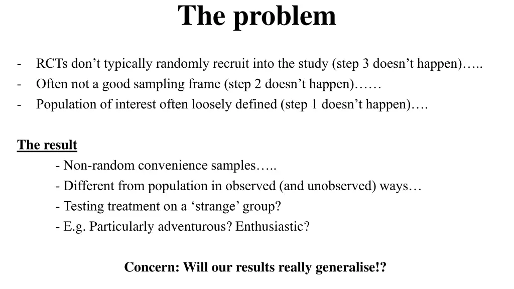 the problem