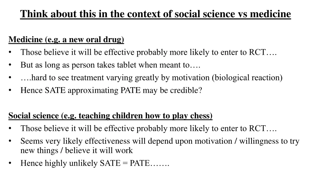 think about this in the context of social science