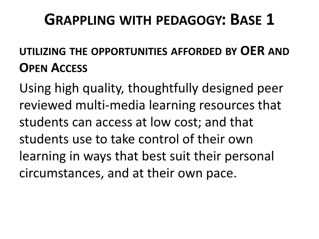 g rappling with pedagogy b ase 1