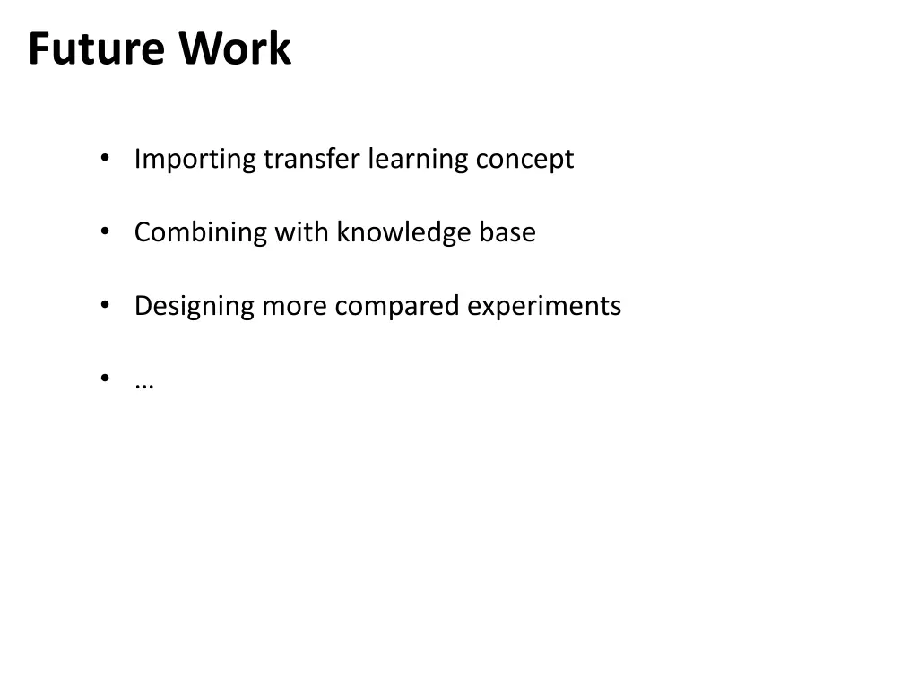 future work