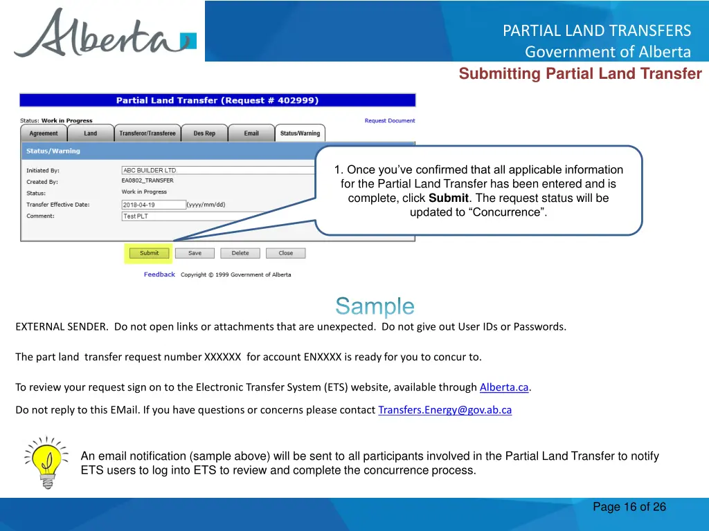 partial land transfers government of alberta 15