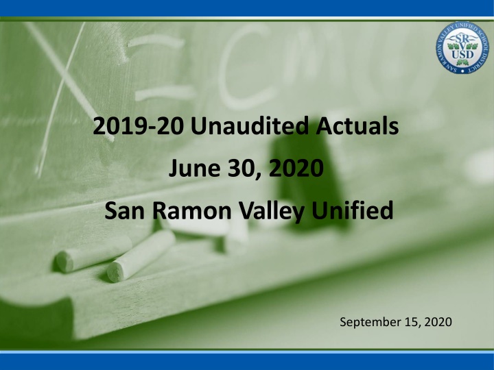 2019 20 unaudited actuals