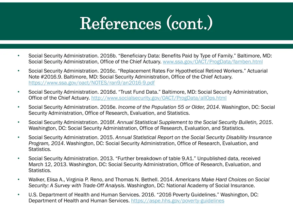 references cont
