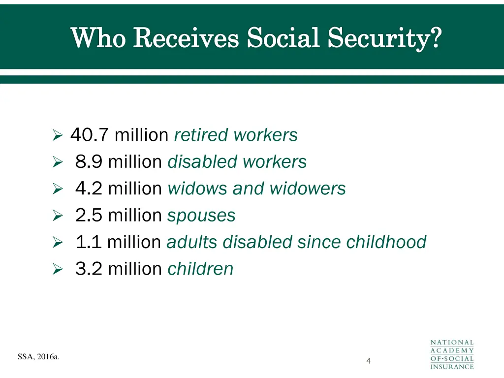 who receives social security