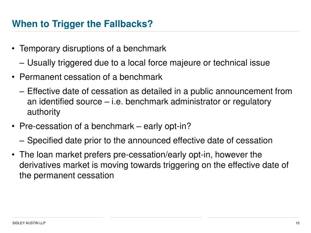 when to trigger the fallbacks