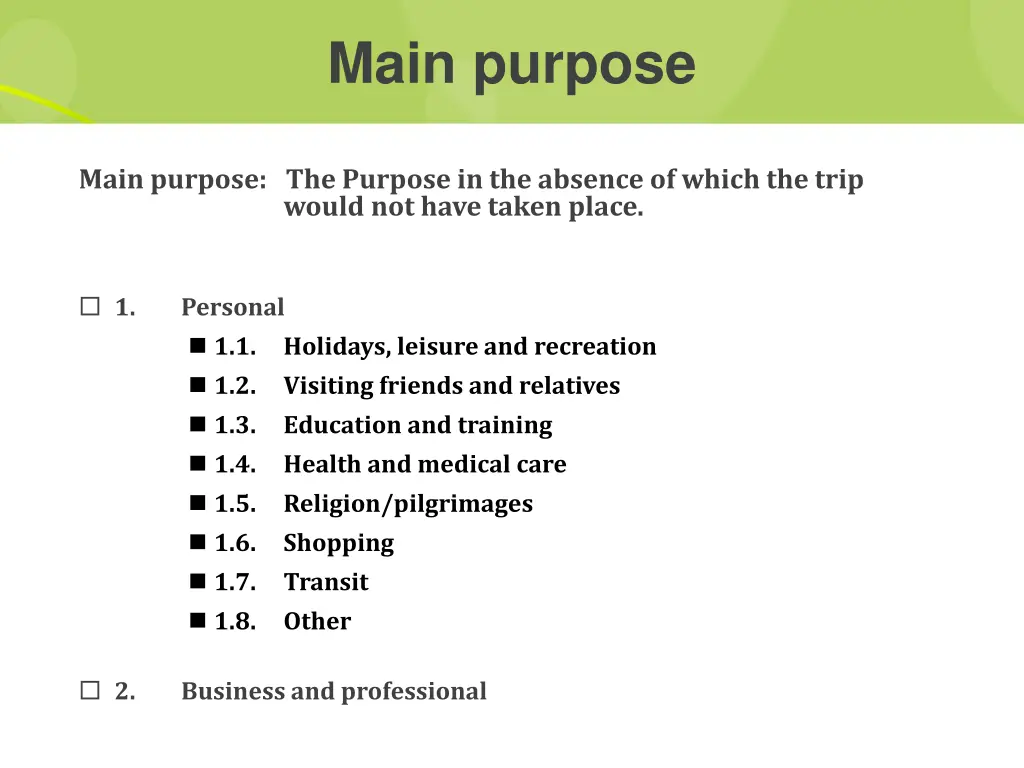 main purpose
