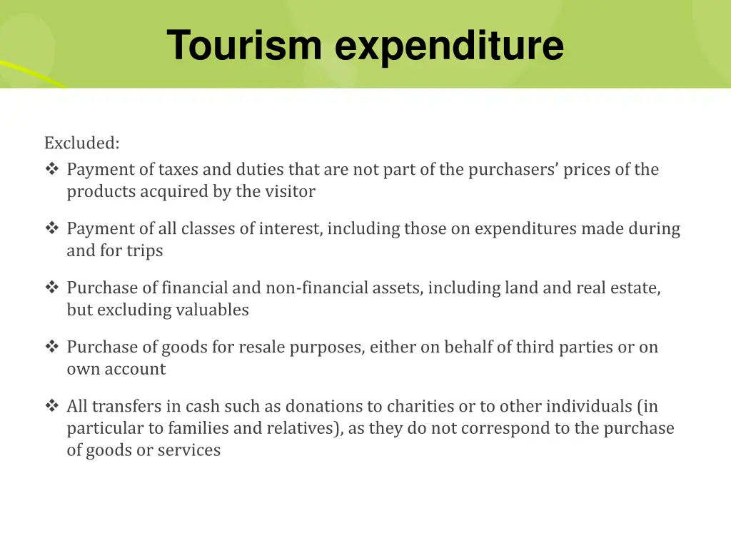 tourism expenditure 3