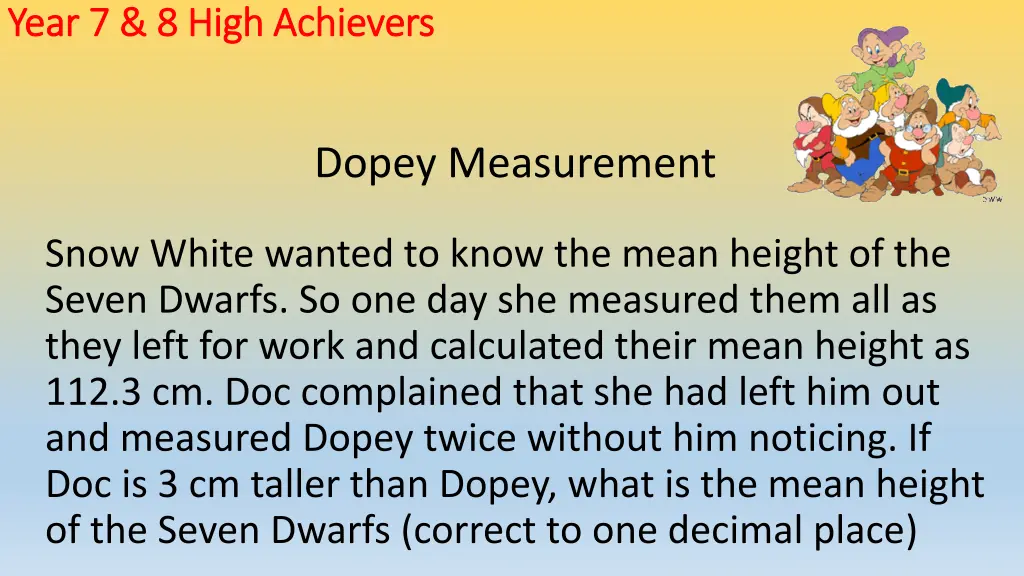 year 7 8 high achievers year 7 8 high achievers