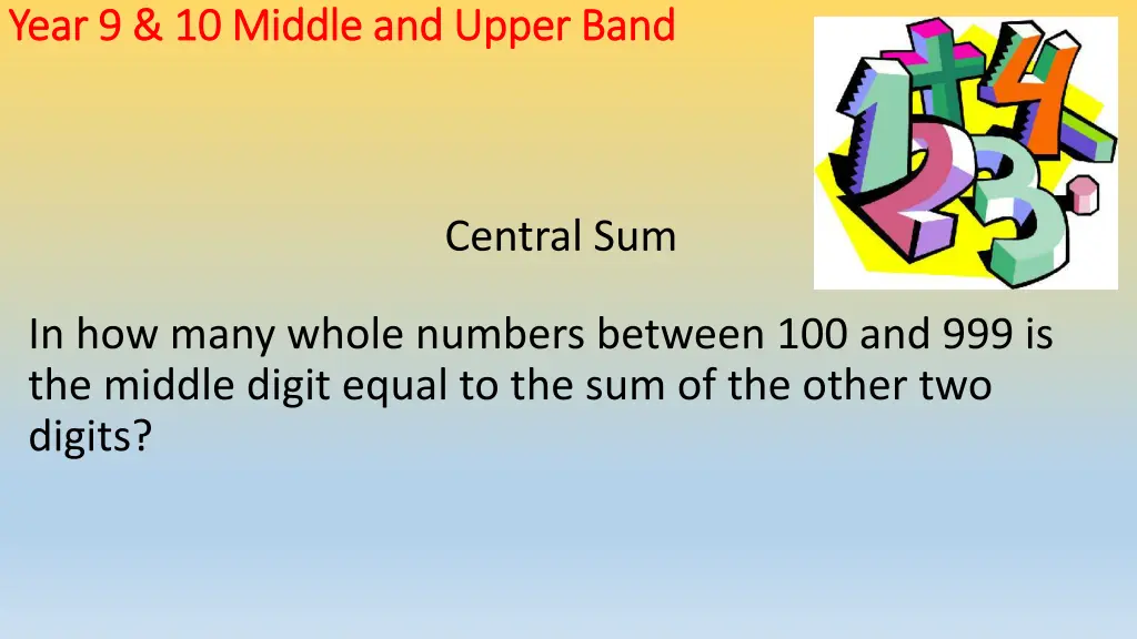 year 9 10 middle and upper band year 9 10 middle