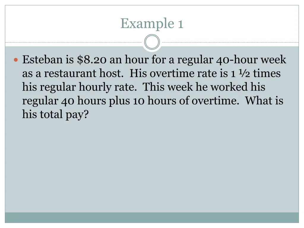 example 1 1
