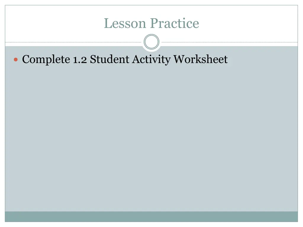 lesson practice 1