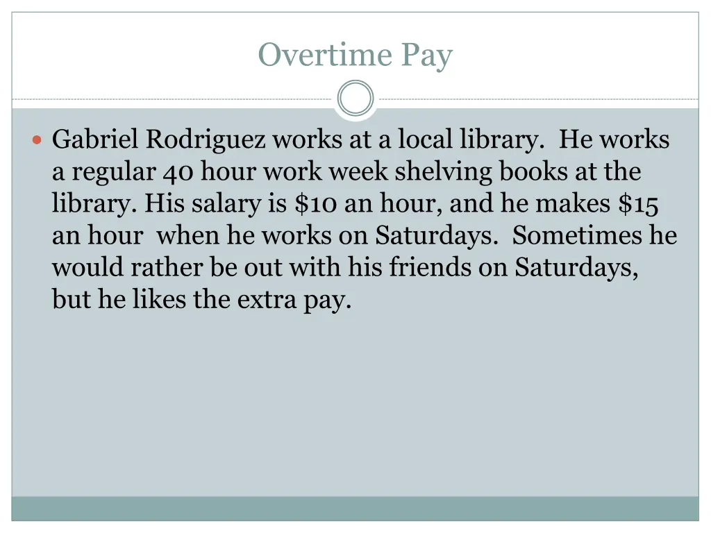 overtime pay