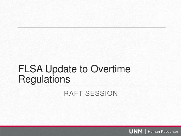 flsa update to overtime regulations