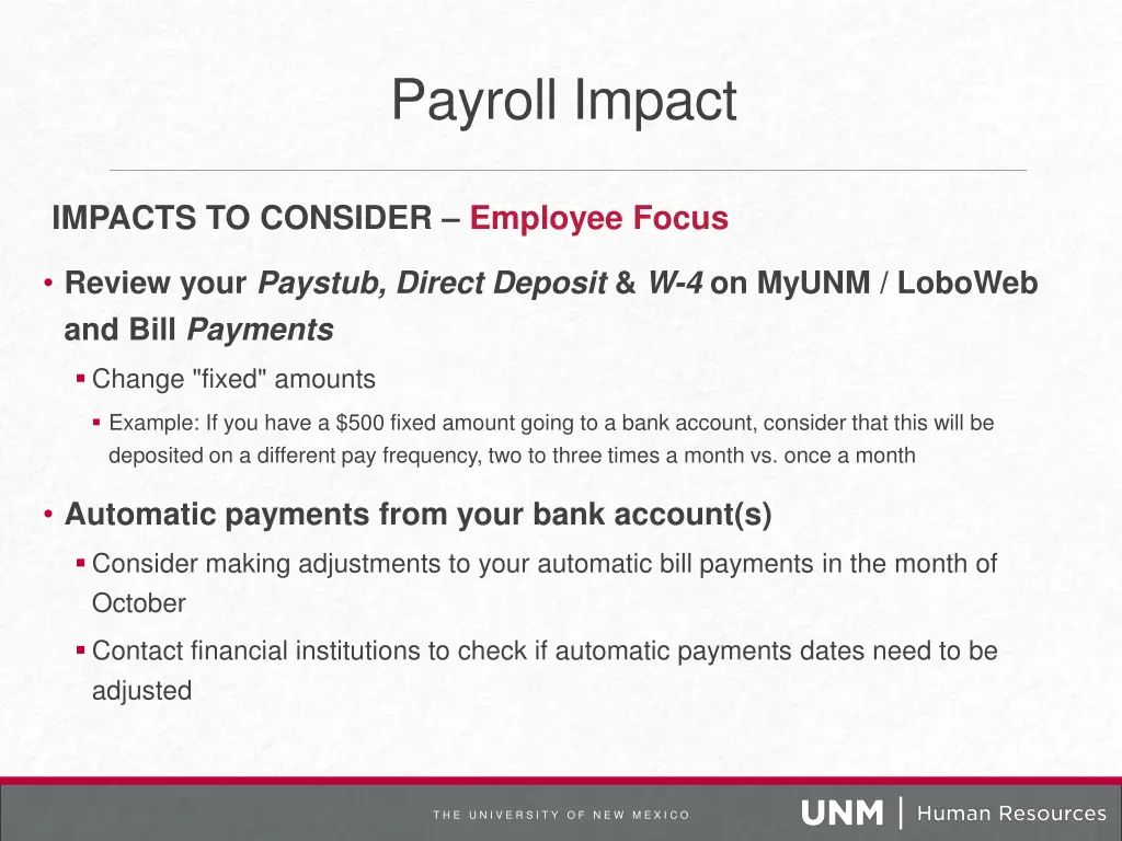payroll impact