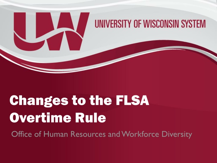 changes to the flsa overtime rule office of human