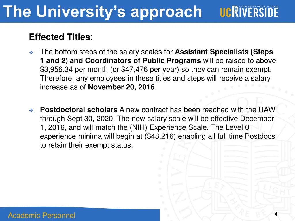 the university s approach 1
