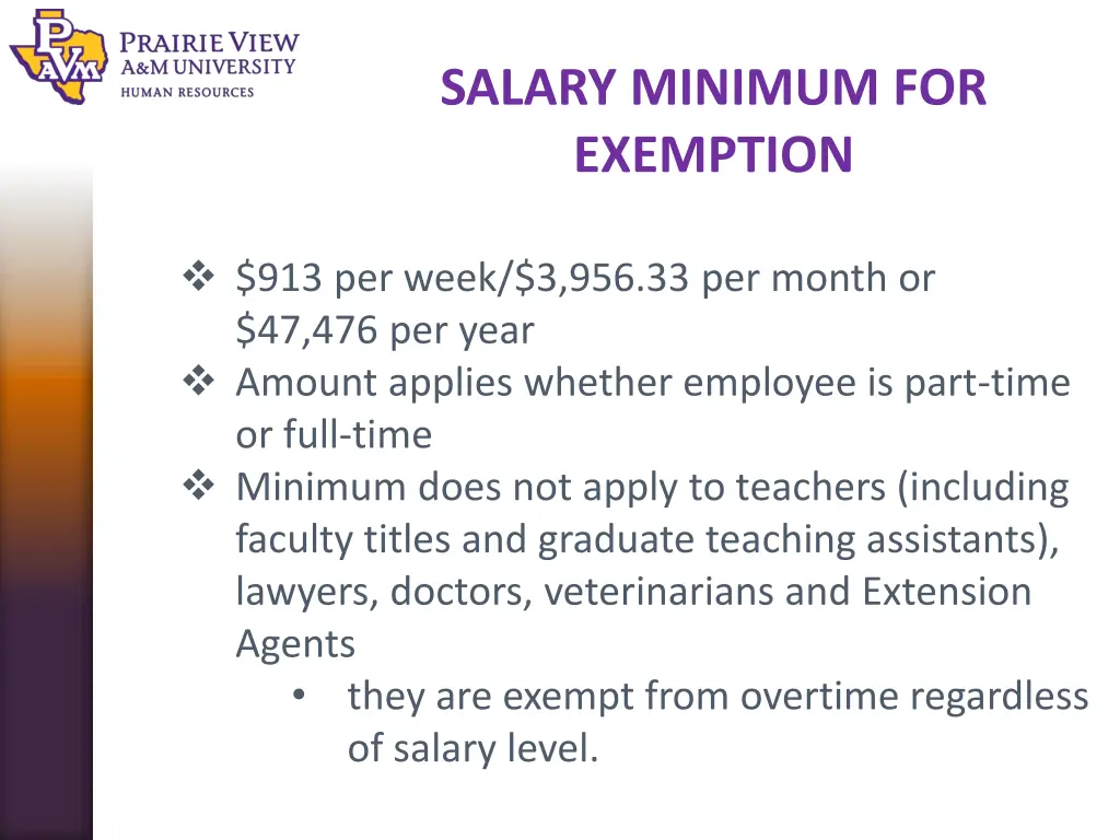 salary minimum for exemption